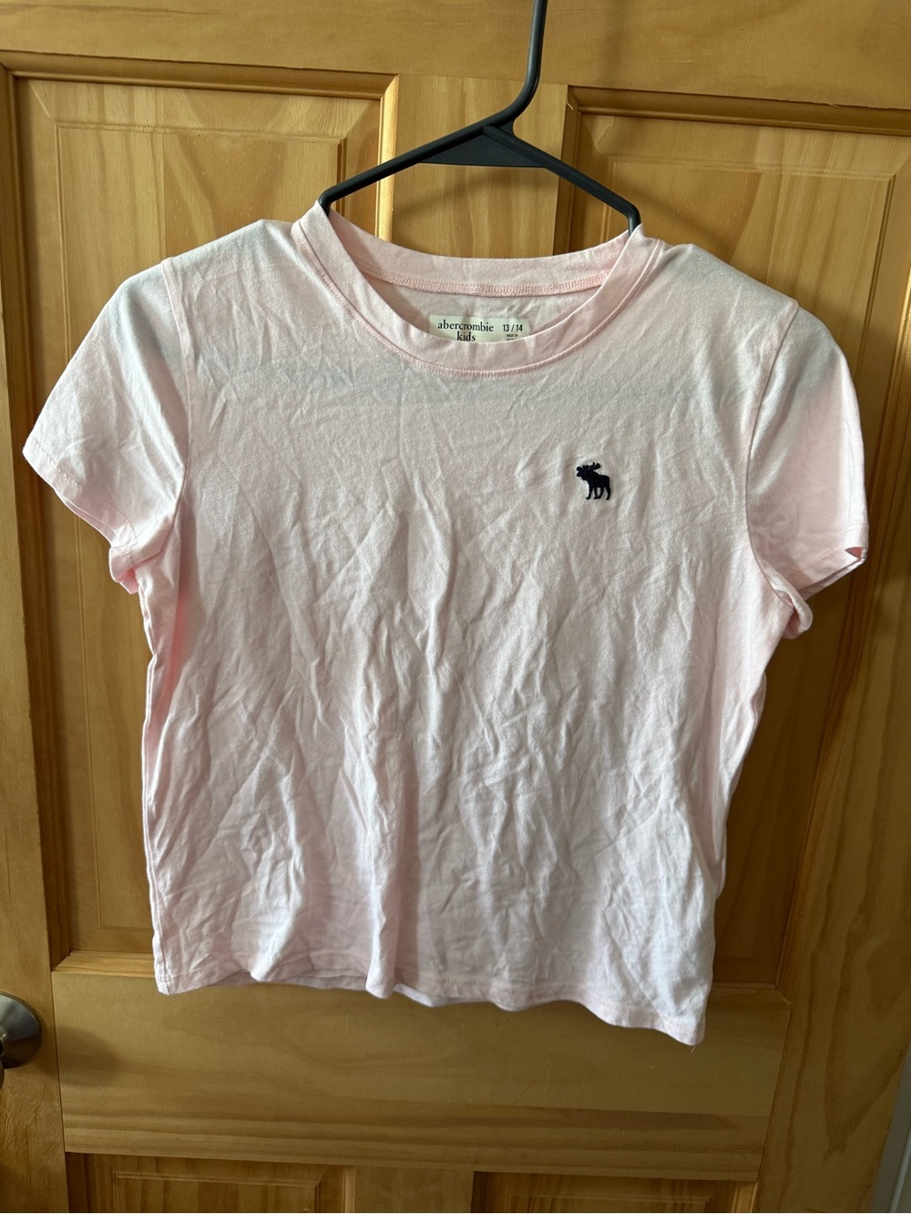 Like New, Girls Size 13/14 Abercrombie Kids Light Pink T-Shirt